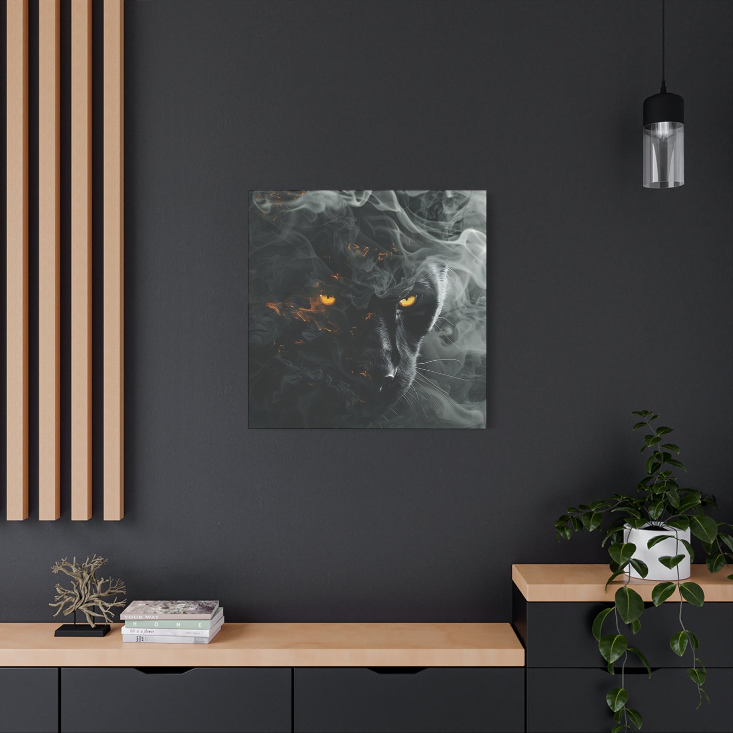 Mystical Panther Canvas Wall Art - 1.25" Stretched Wall Decor