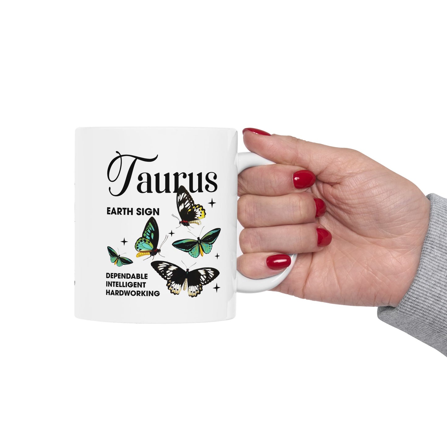 Taurus Zodiac Ceramic Mug - 11oz & 15oz - Astrology Gift for Taurus