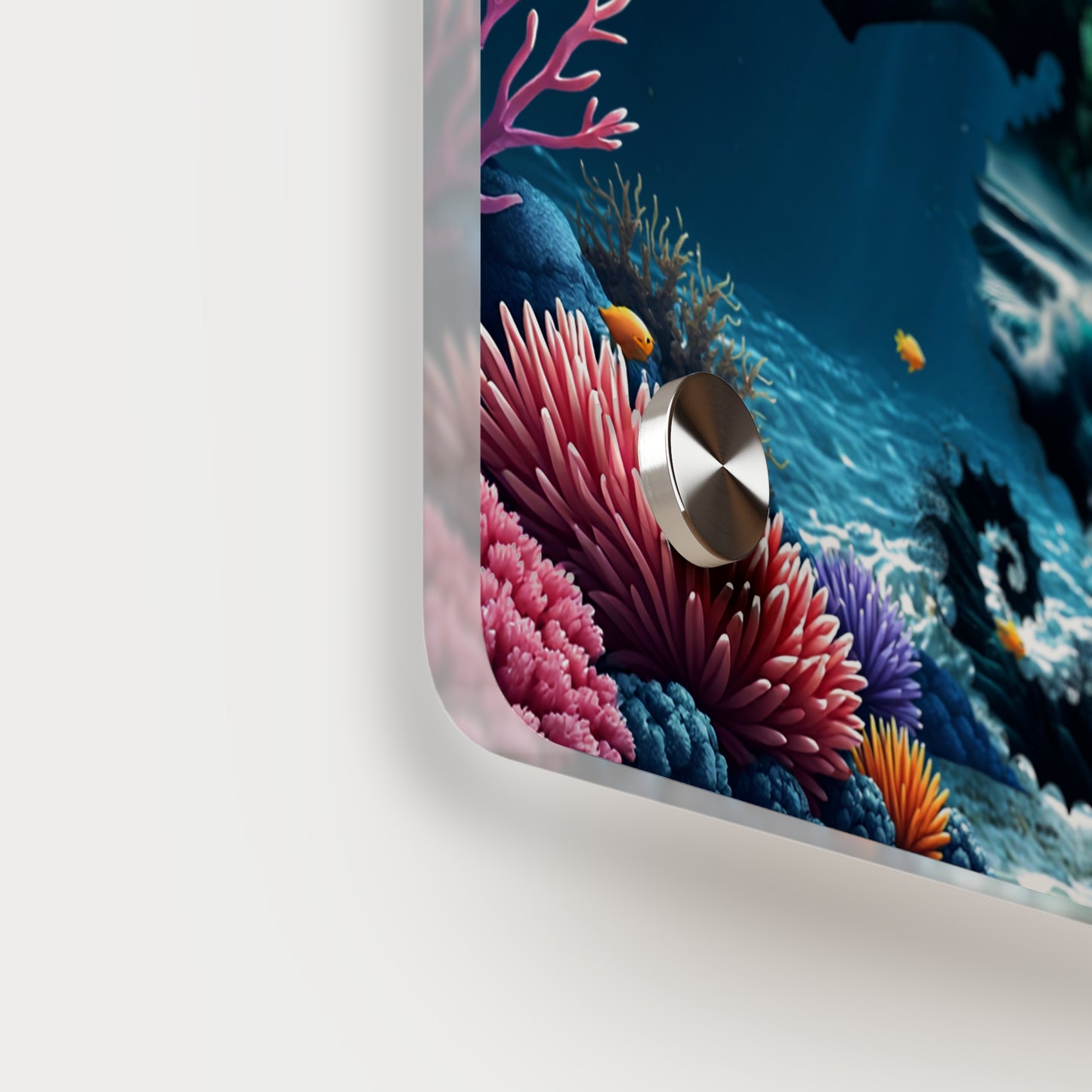 Acrylic Wall Art Panel — Underwater Seahorse Ocean Scene Panel
