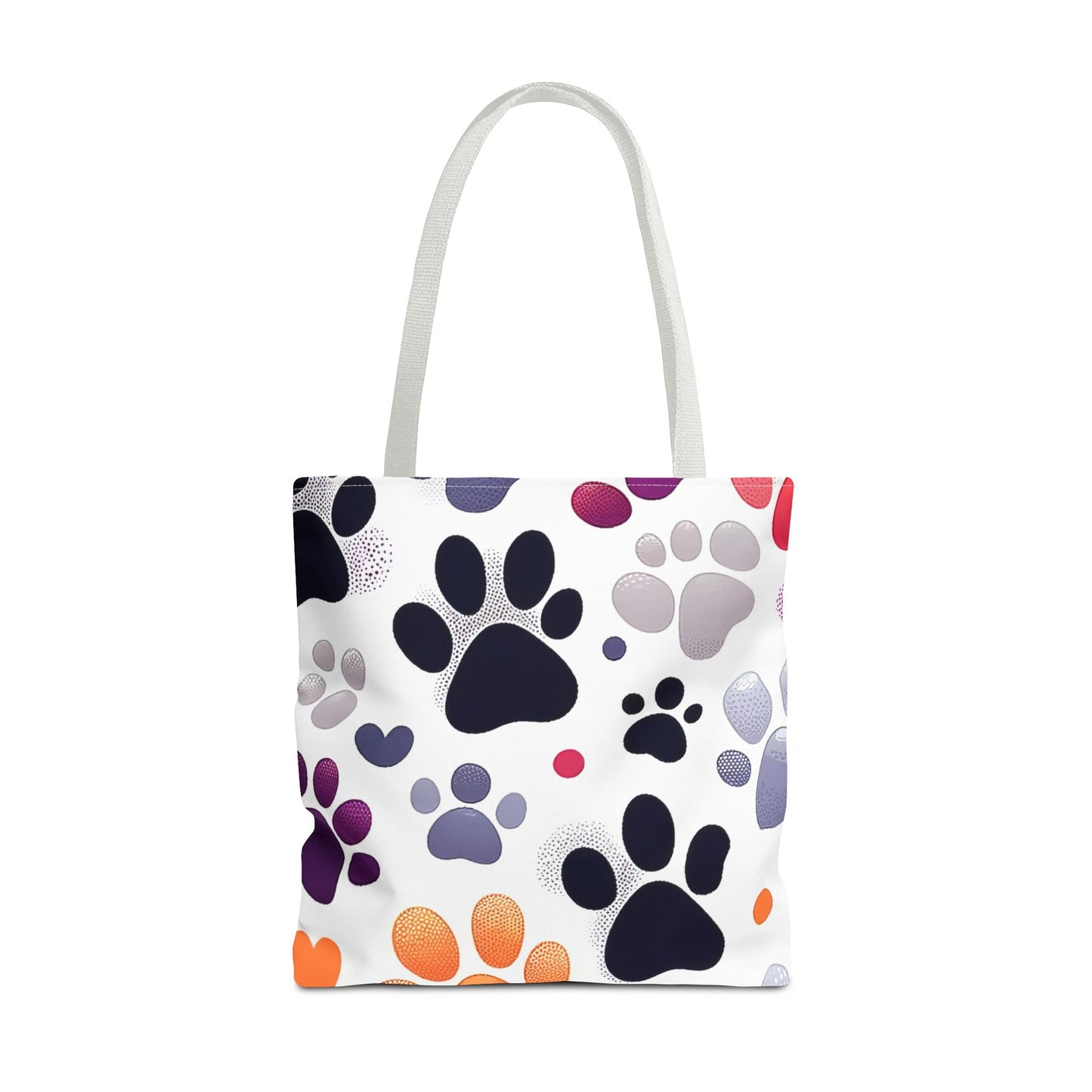 Paw Print FashionableTote Bag (AOP), Stylish, Animal Lovers, Pet Lovers, Great Gift Idea for Birthdays, Holidays or Any Occasion for Anyone
