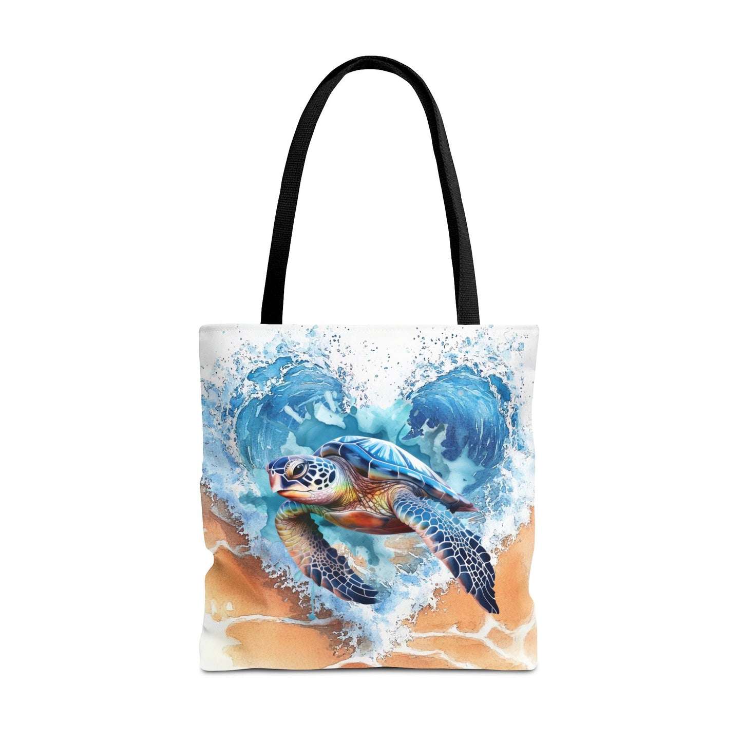 Ocean Turtle Tote Bag - Eco-Friendly, Beach Vibes, Summer Gift, Sea Life Accessory, Environmental Awareness