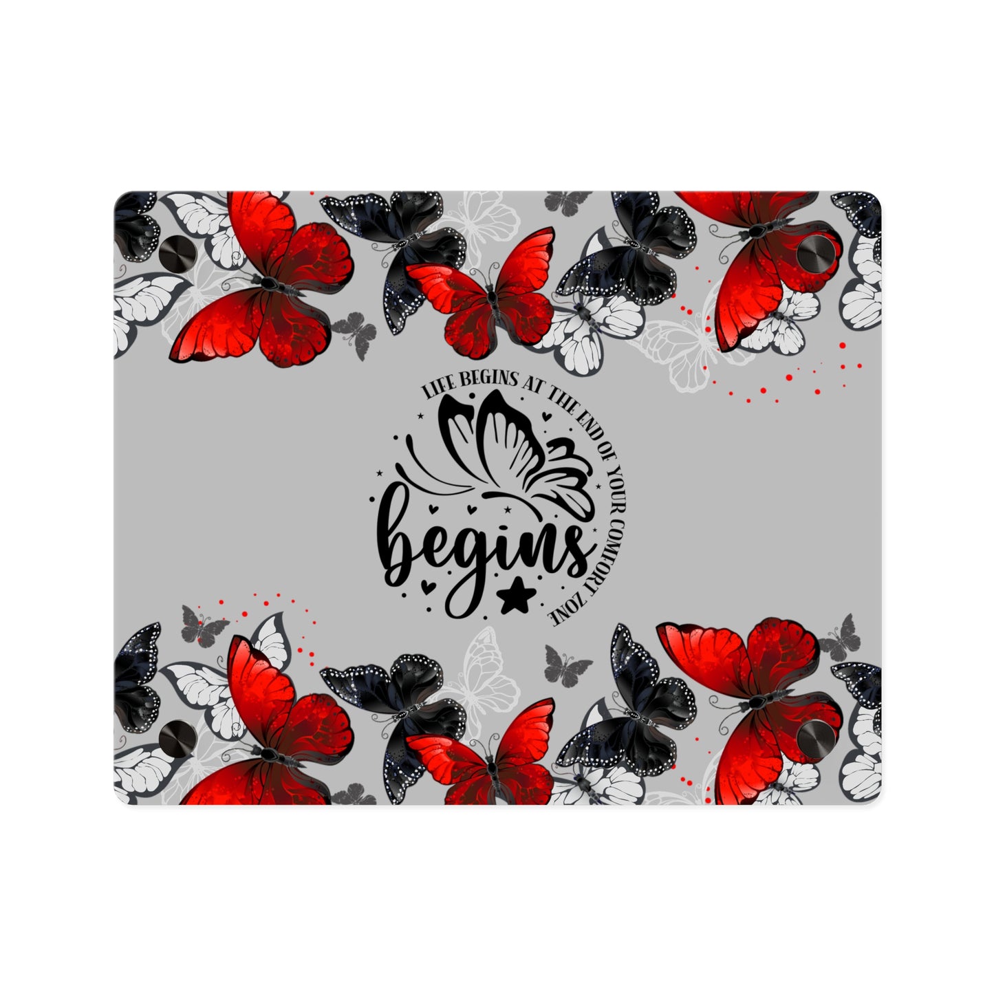 Inspirational Butterfly Acrylic Wall Art Panel - 'Life Begins' Decor