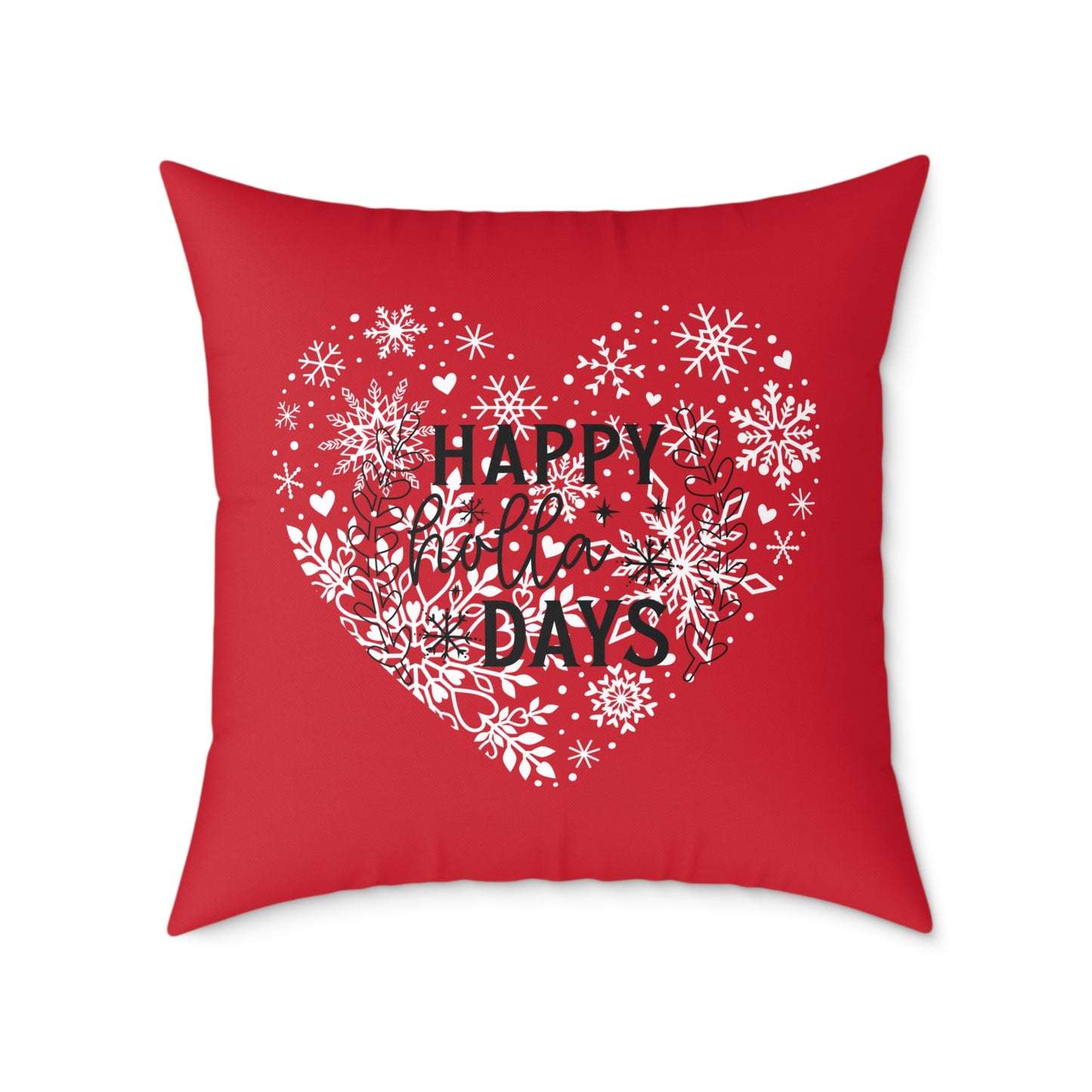 Holiday Humor Square Poly Canvas Pillow, Beautiful Two-Sided Holiday Decor Pillow for Home or Office, Accent for Any Room