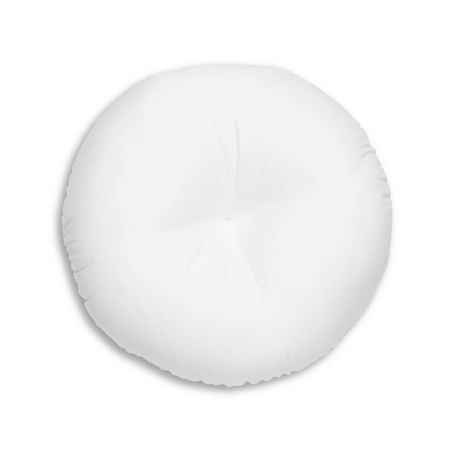 Round Tufted Floor Pillow - Baseball Theme