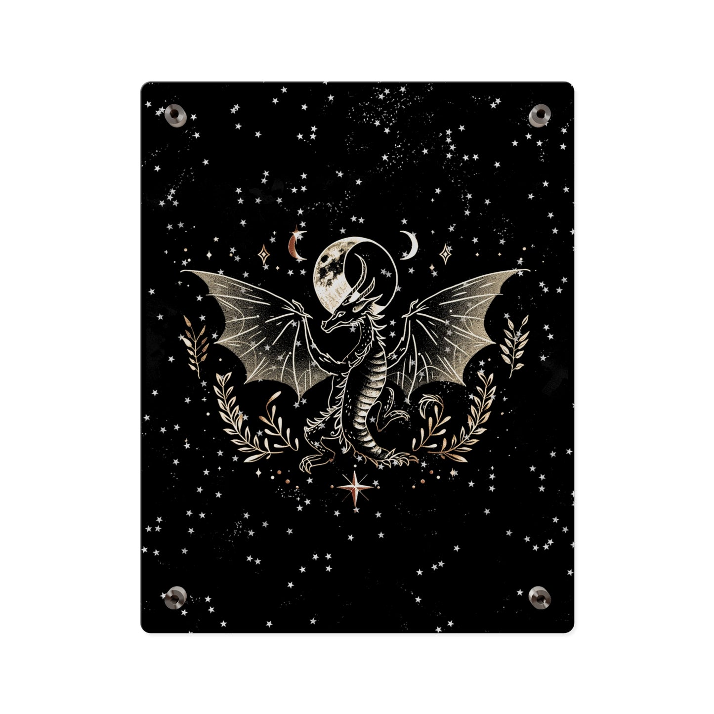 Mystical Dragon Acrylic Wall Art Panel - Celestial Home Decor