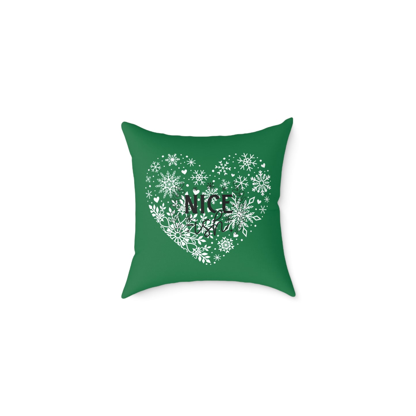 Holiday Humor Square Poly Canvas Pillow, Beautiful Two-Sided Holiday Decor Pillow for Home or Office, Accent for Any Room