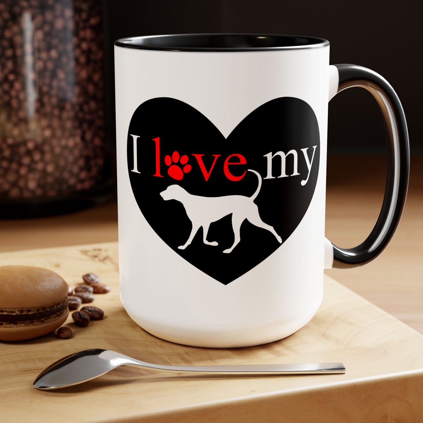 Pet Theme Two-Tone Coffee Mugs, 15oz, Animal Lovers, Pet Lovers Quote, Pet Lovers, Coffee, Tea, Hot Chocolate Lovers, Gift Idea for Any Occasion