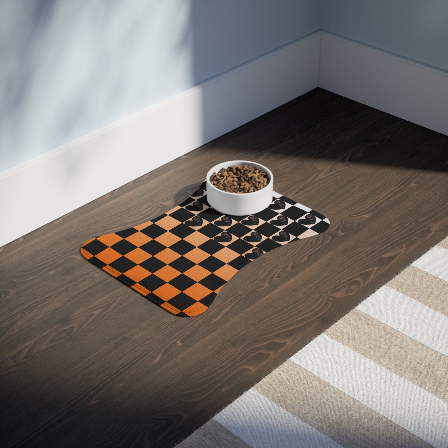 Stylish Pet Feeding Mats with Cute Heart Design, Dog Feeding Mat, Cat Feeding Place, Pet Accessories, Home Decor