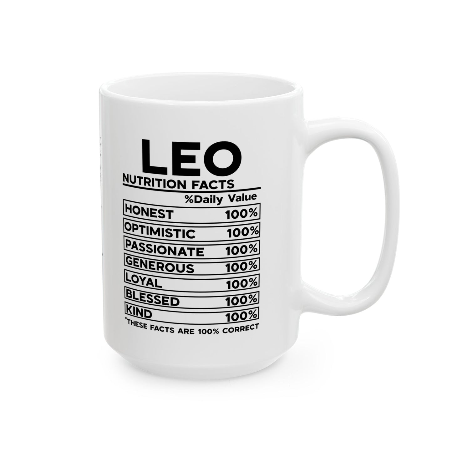 Leo Zodiac Ceramic Mug - Strength & Passion - 11oz/15oz Coffee Cup