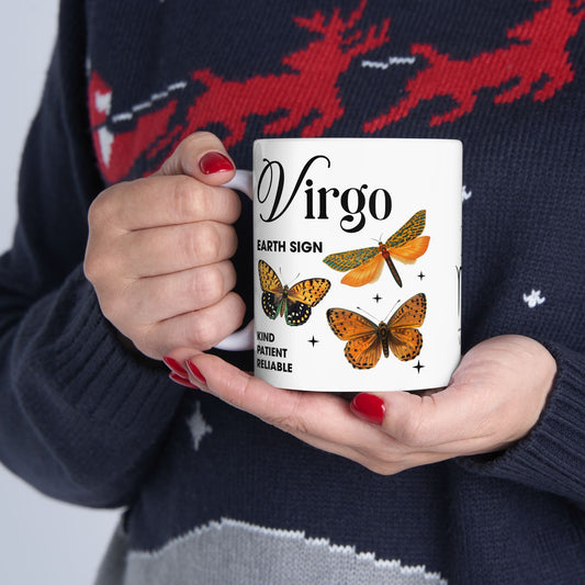 Personalized Virgo Zodiac Ceramic Mug - 11oz & 15oz