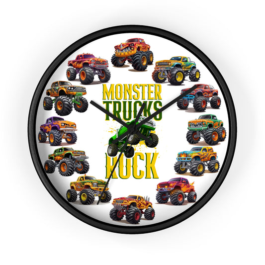 Monster Truck Wall Clock - Room Decor Gift for Truck Lovers