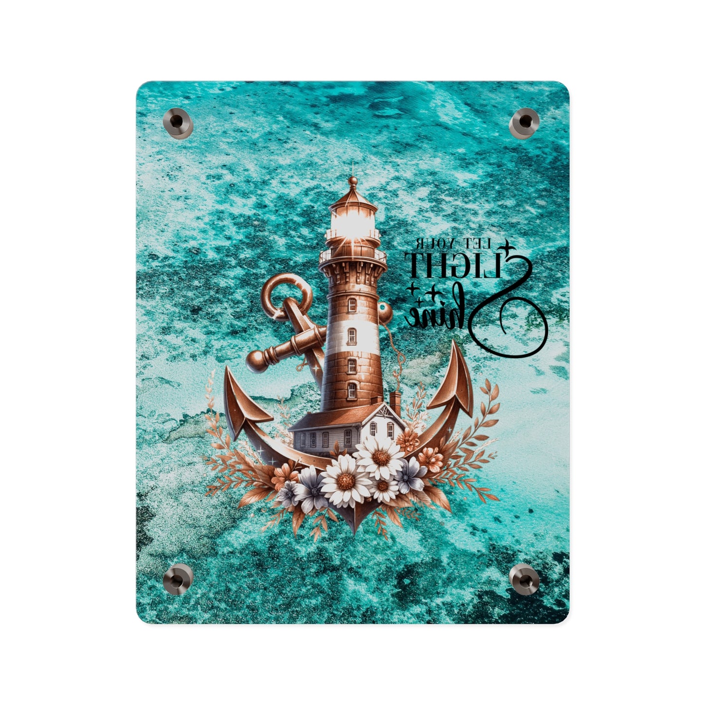 Nautical Acrylic Wall Art Panel - "Let Your Light Shine" Home Decor