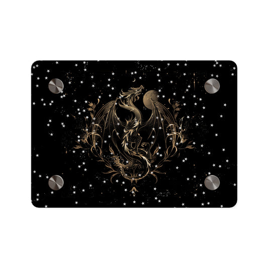 Sleek Dragon Acrylic Wall Art Panel - Celestial Decor for Fantasy Lovers