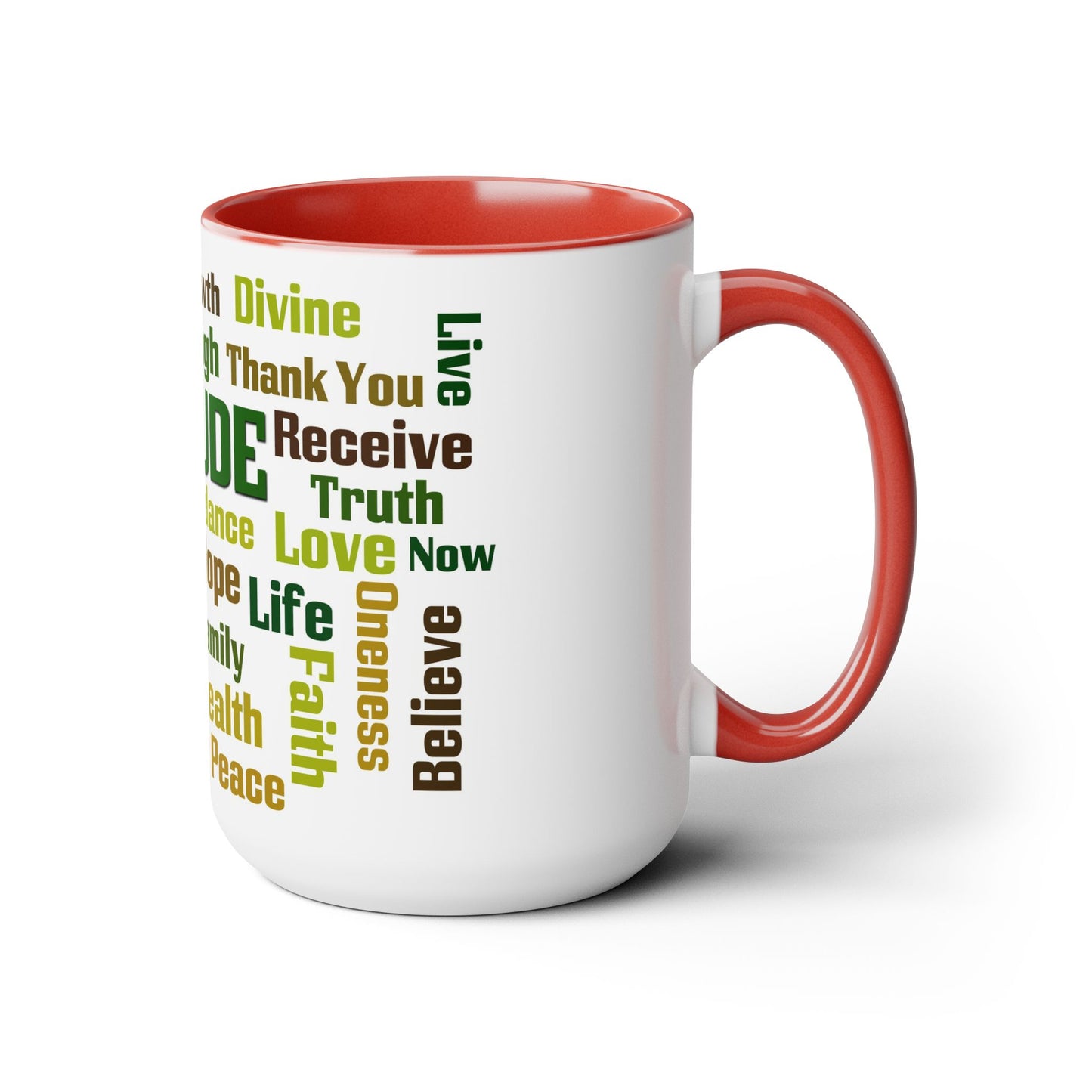 Inspirational Two-Tone Coffee Mugs,15oz, Coffee, Tea, Hot Chocolate Lovers, Gift Idea for Family, Friends and Co-Workers, for Any Occasion