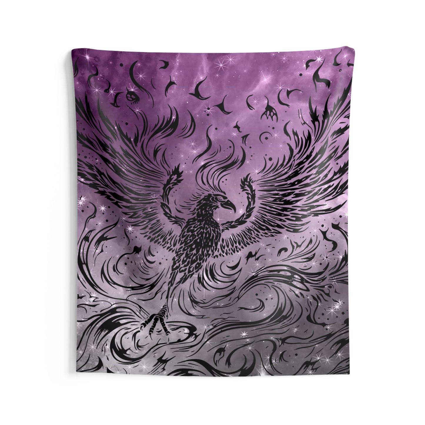 Mystical Phoenix Wall Tapestry - Bohemian Decor, Bedroom Wall Art, Festival Hangings, Gift for Nature Lovers, Ethereal Home Accent