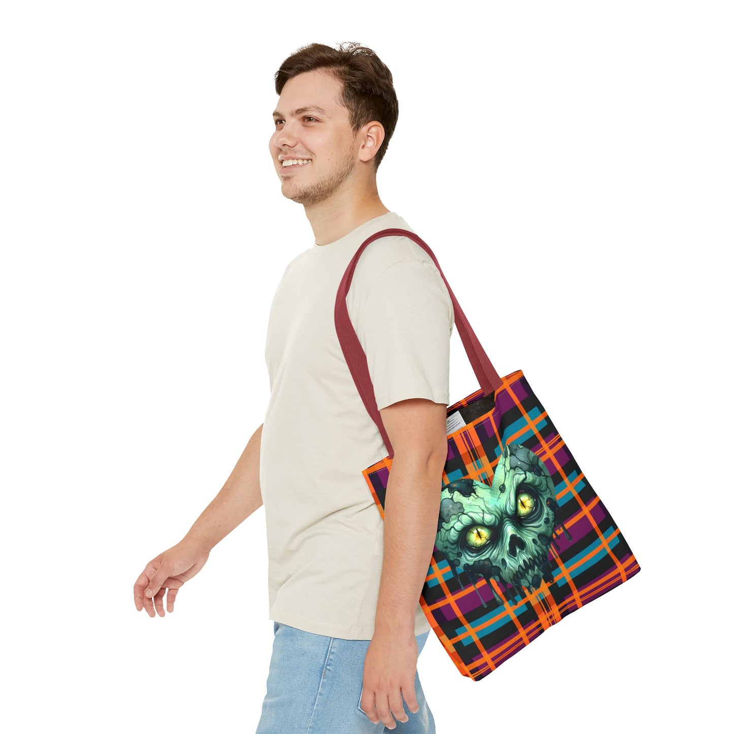Fashionable Halloween Theme Tote Bag - Stylish Everyday Festive Halloween Lovers Gift