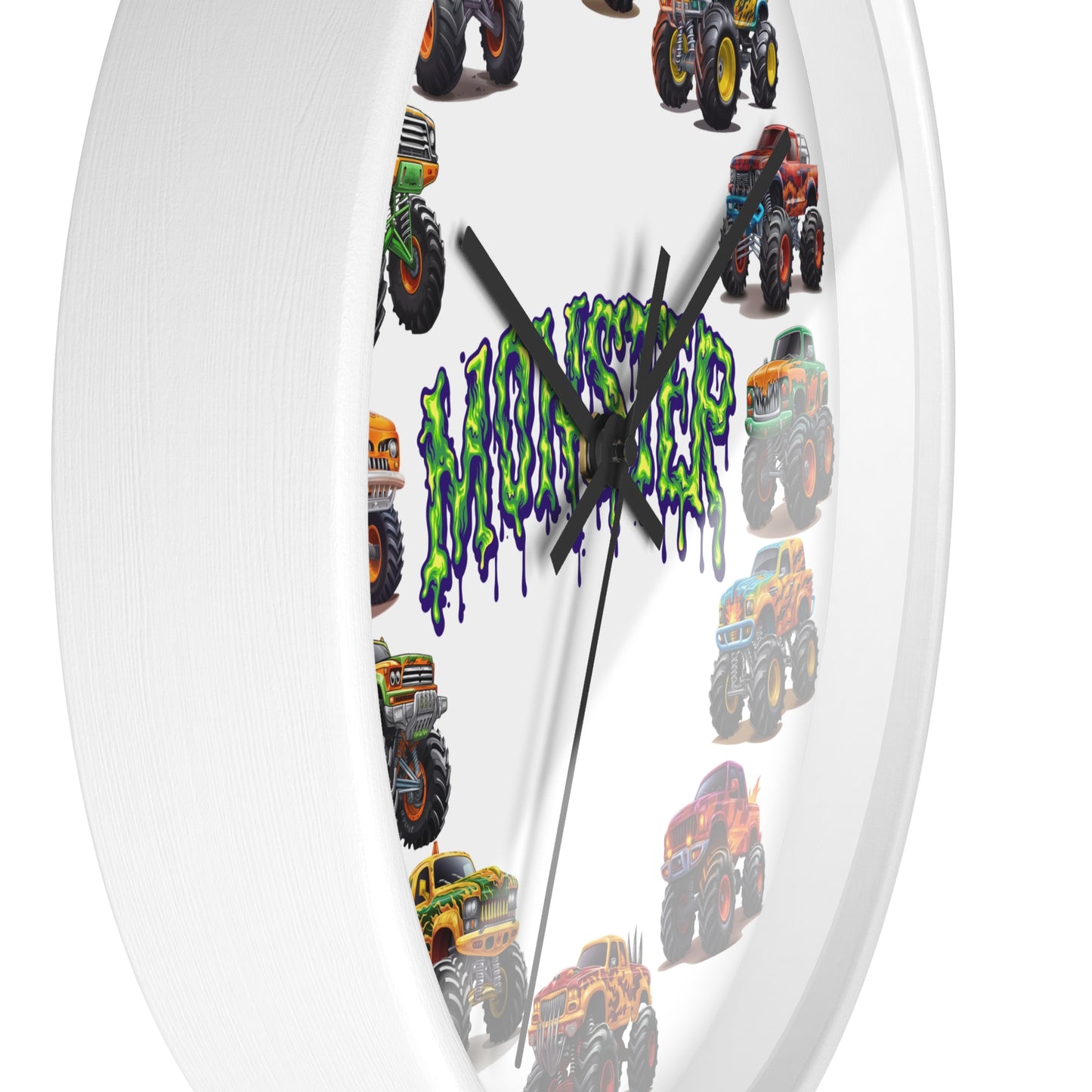 Monster Truck Wall Clock - Room Decor Gift for Truck Lovers