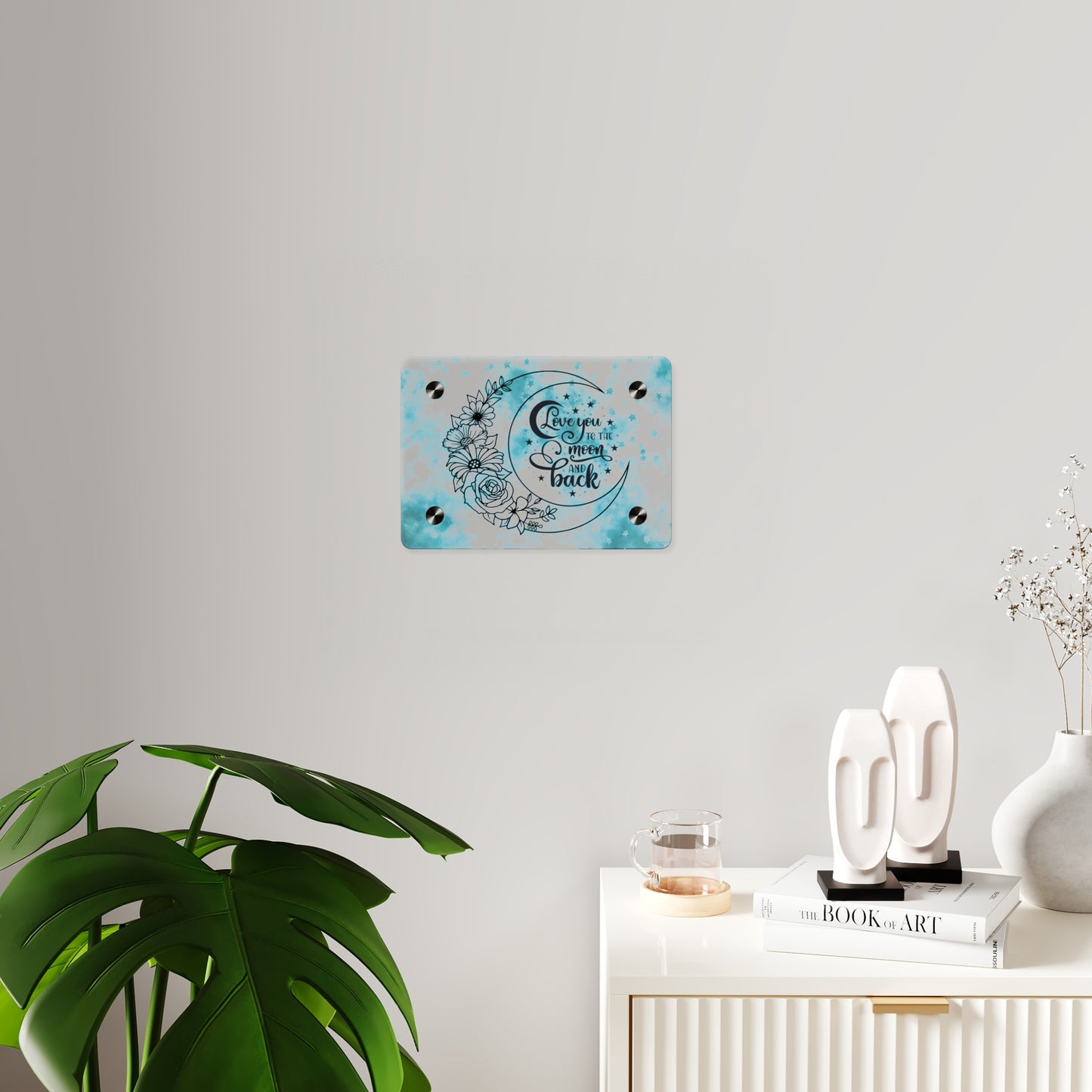 Starry Love You To The Moon And Back Acrylic Wall Art Panel, Beautiful Decor for Any Room, Accent for Any Room, Great Gift Idea for Any Occasion
