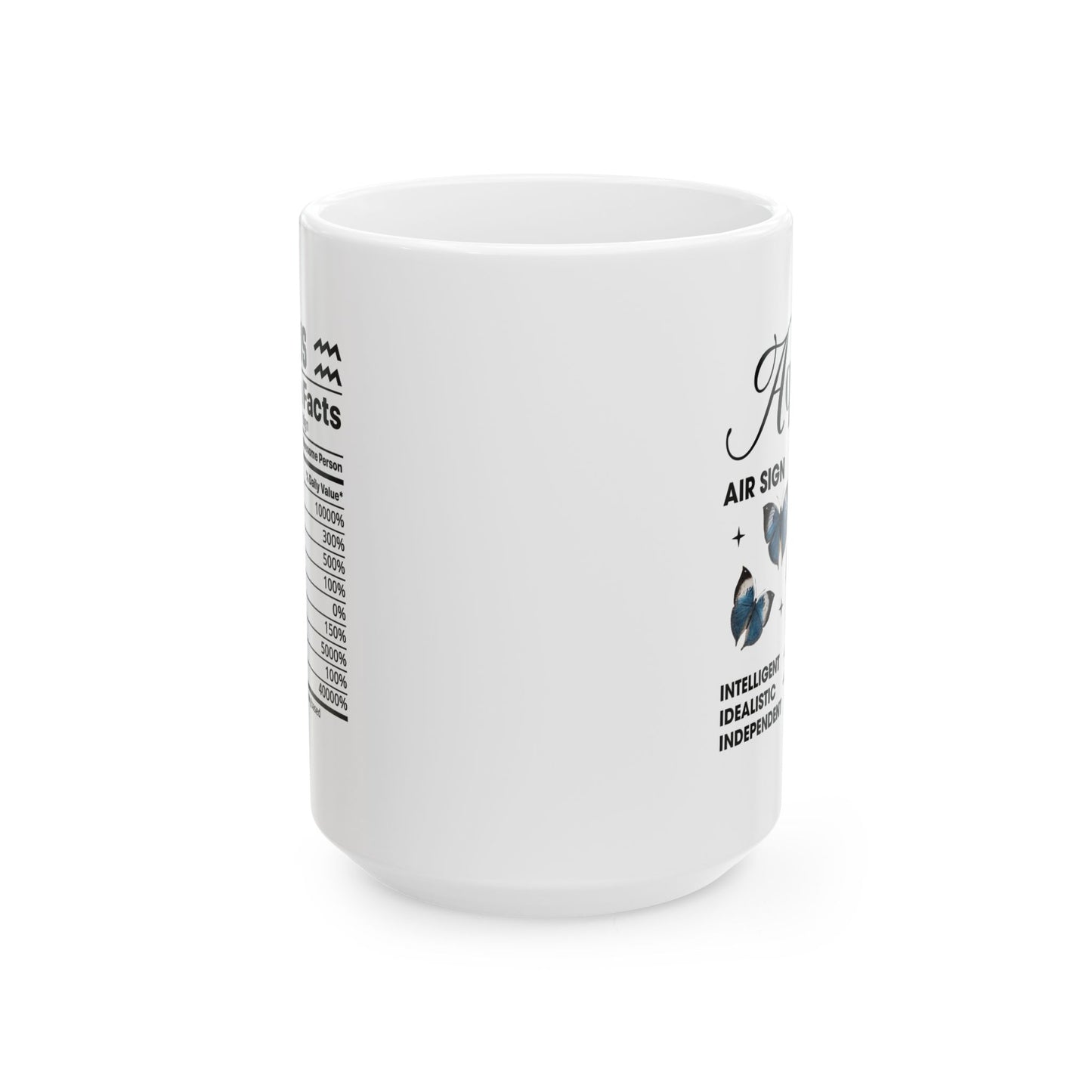 Zodiac Aquarius Ceramic Mug (11oz & 15oz) - Astrology Gift for Star Sign Lovers