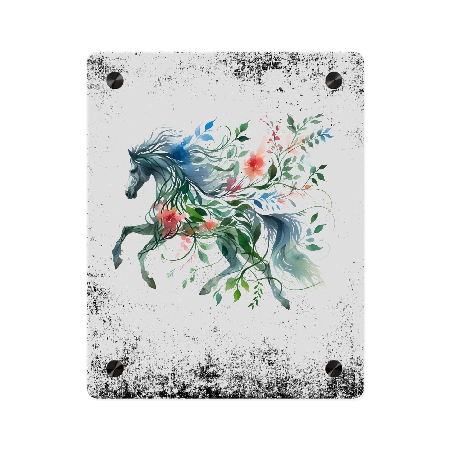 Whimsical Horse Acrylic Wall Art Panel – Nature-Inspired Home Decor