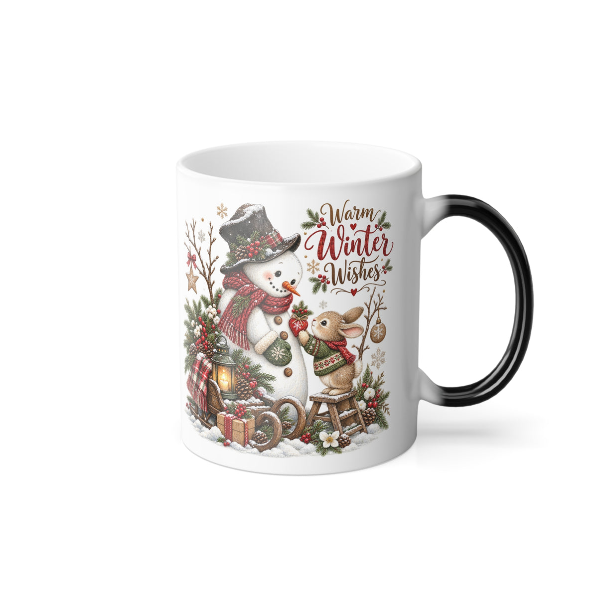 Merry Christmas Winter Wildlife Color-Changing Mug
