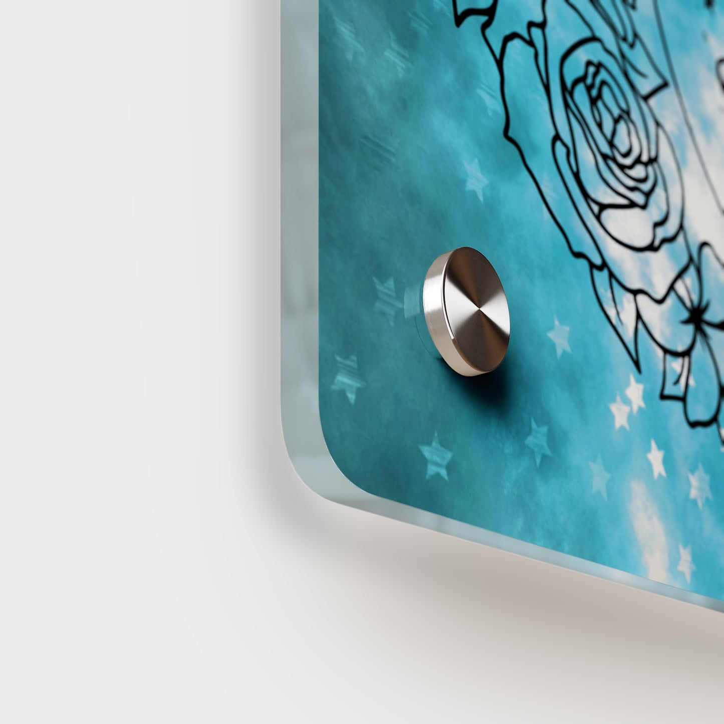 Starry Love You To The Moon And Back Acrylic Wall Art Panel, Beautiful Decor for Any Room, Accent for Any Room, Great Gift Idea for Any Occasion