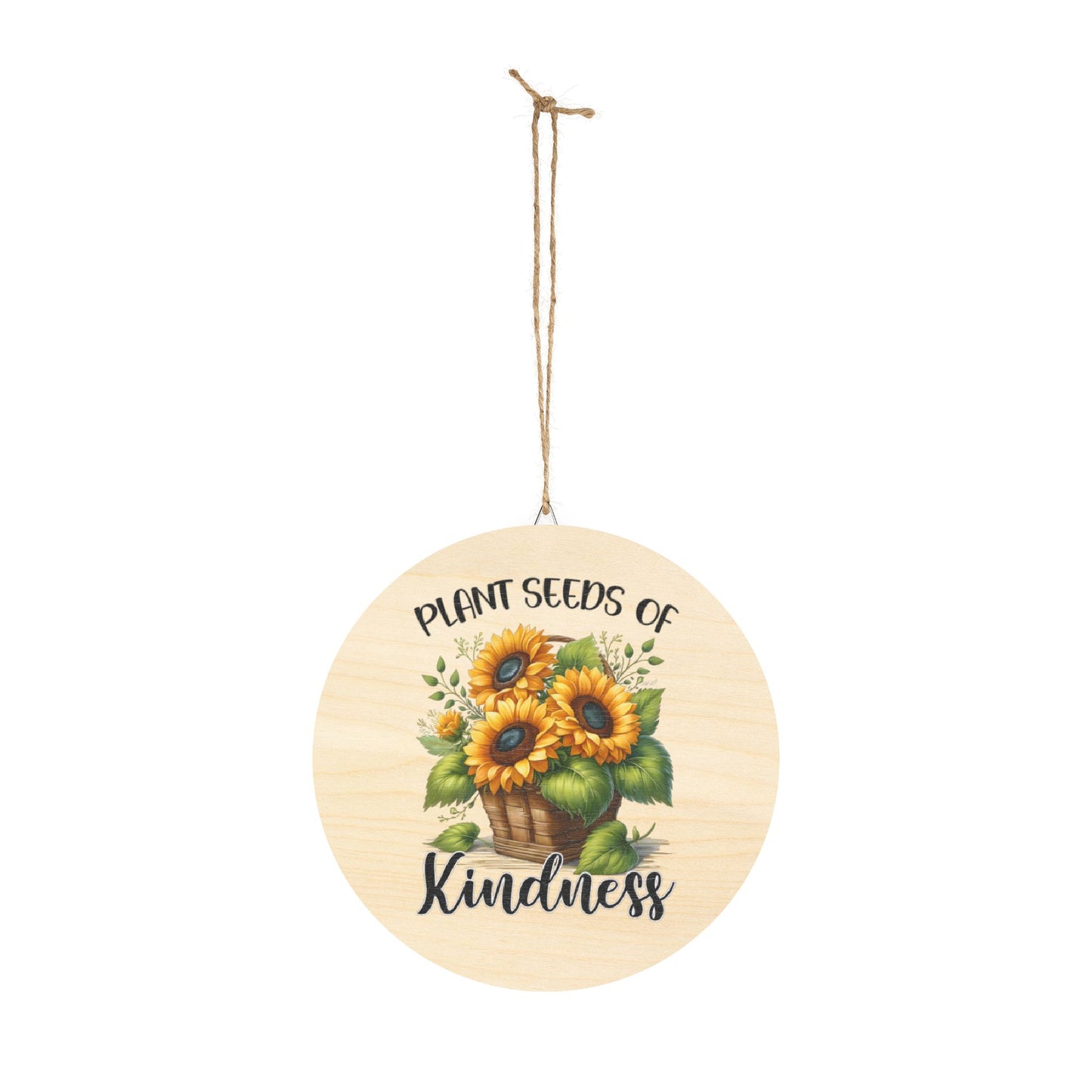 Country Rustic Charm Wood Sign - Sunflower Inspirational Home Office Decor Gift