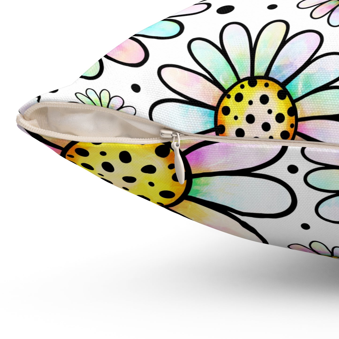 Cute Flower Pillow - Throw Cushion for Kids Room, Animal Decor, Gift for Her, Nursery, Home Accents