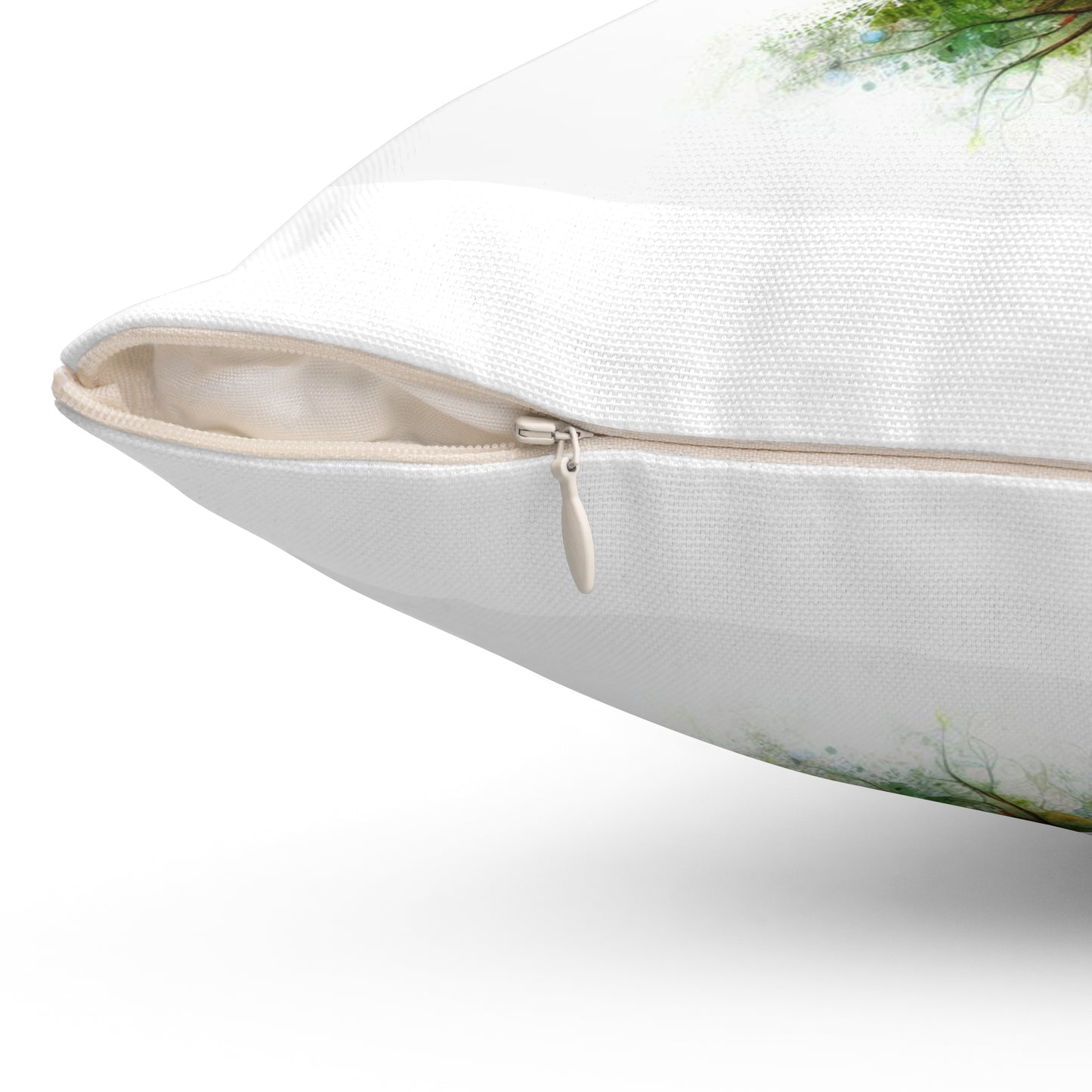 Butterfly Tree Profile Decorative Pillow — Nature-Inspired Throw Cushion