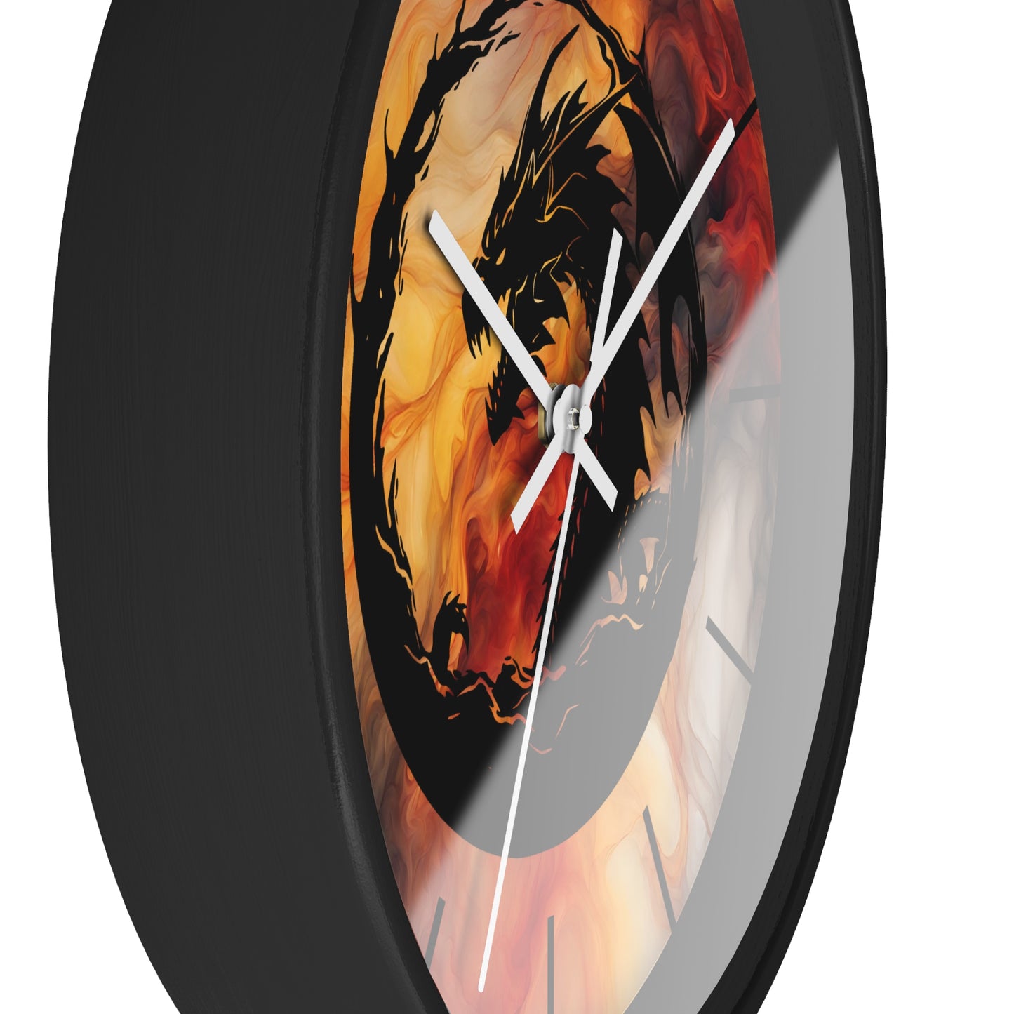 Dragon Smoky Wall Clock - Mystical Home Office Decor Gift