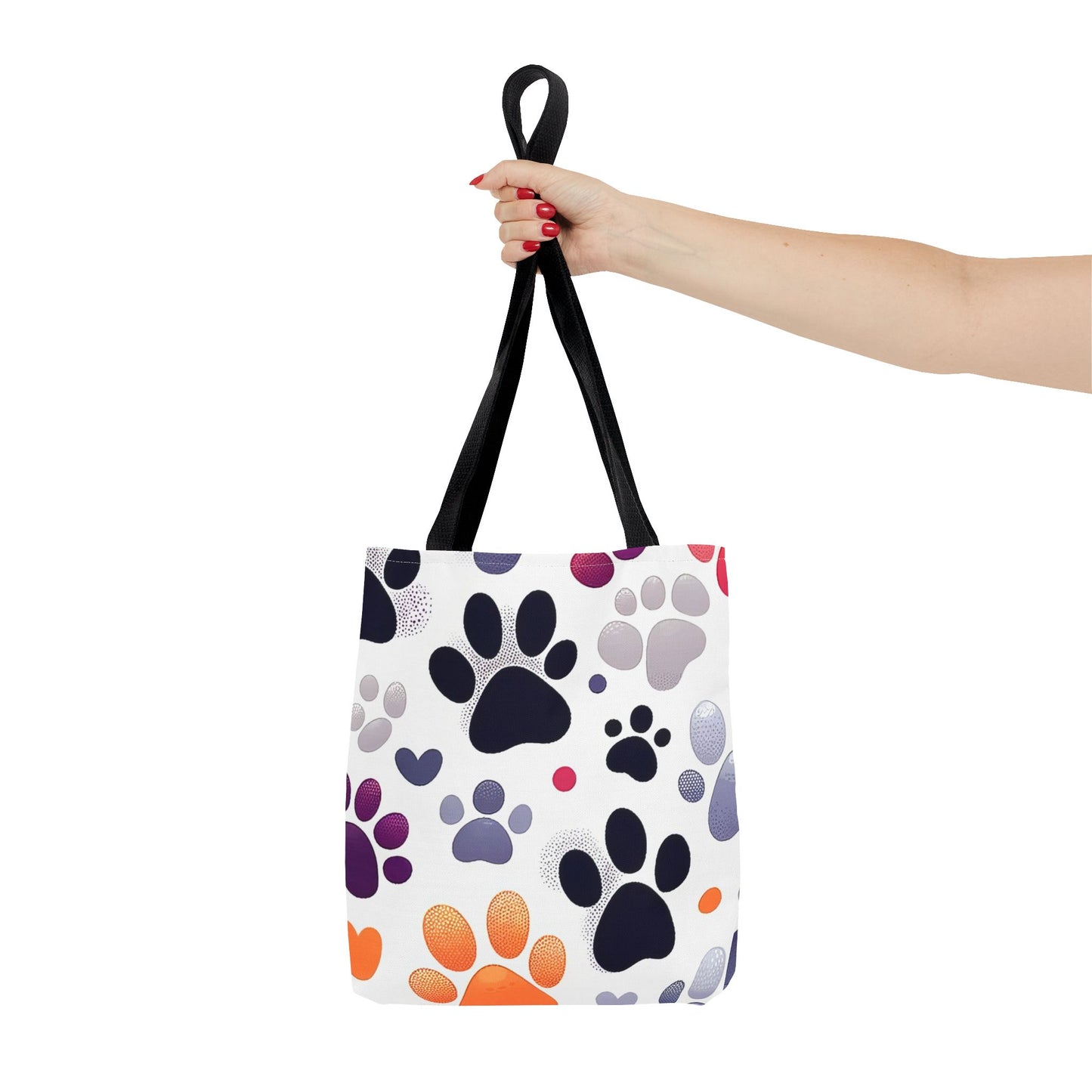 Paw Print FashionableTote Bag (AOP), Stylish, Animal Lovers, Pet Lovers, Great Gift Idea for Birthdays, Holidays or Any Occasion for Anyone