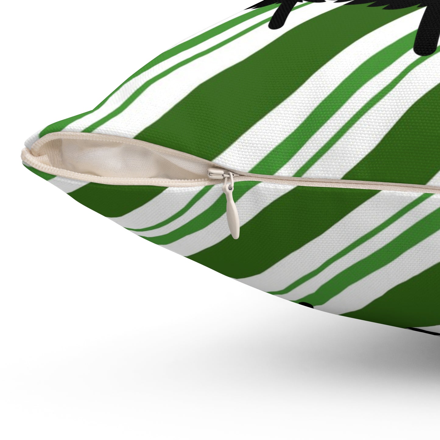 Christmas Theme Spun Polyester Square Pillow, Dog Lover's Holiday Decor for Home or Office, Dog Lovers Holiday Accent for Any Room