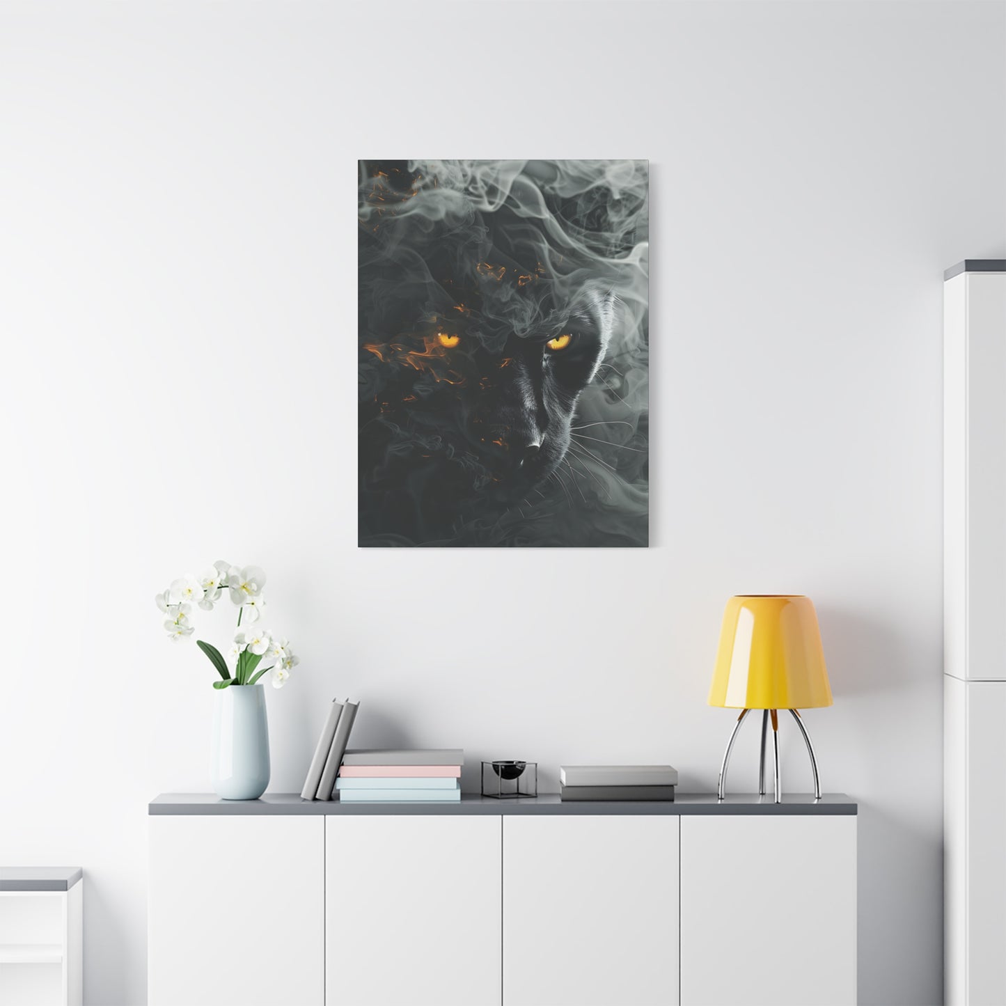 Mystical Panther Canvas Wall Art - 1.25" Stretched Wall Decor