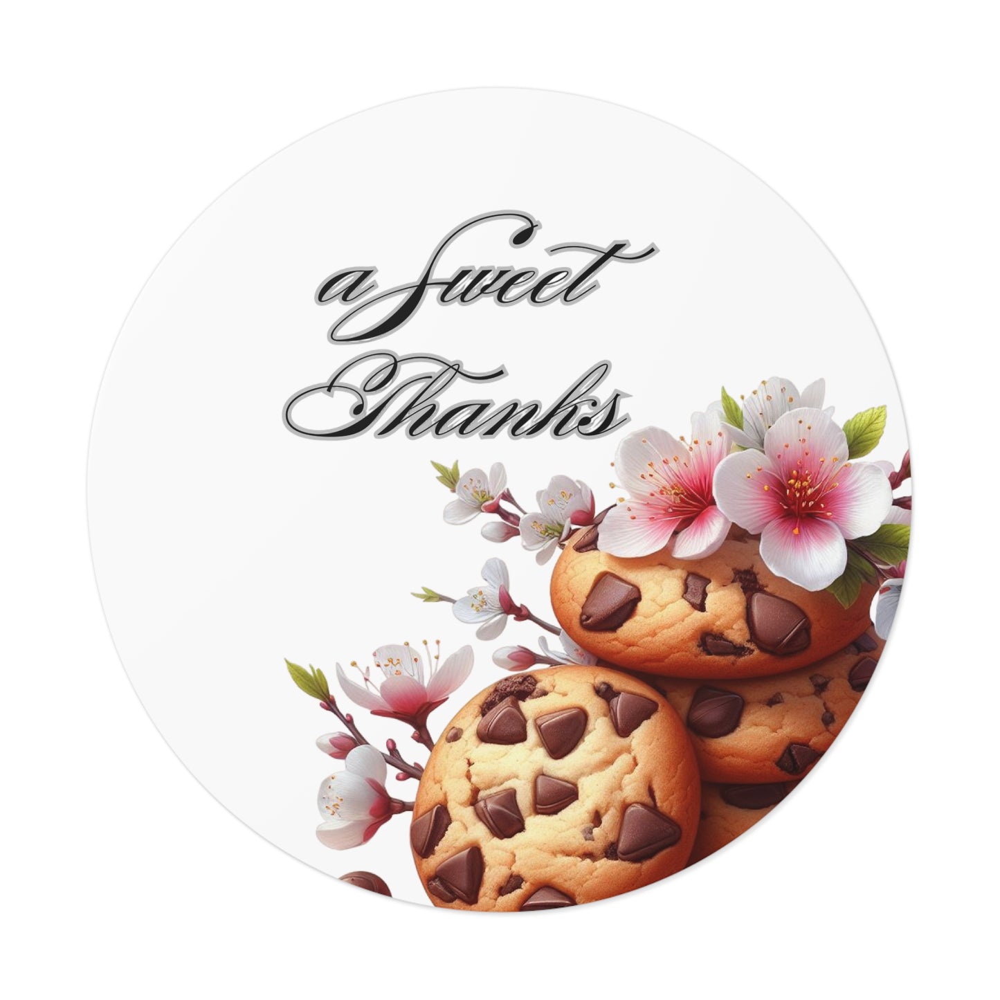 Sweet Cookie Thank You Stickers | Perfect for Parties, Weddings, Birthdays, Treat Bags, Gifts, Custom Stickers