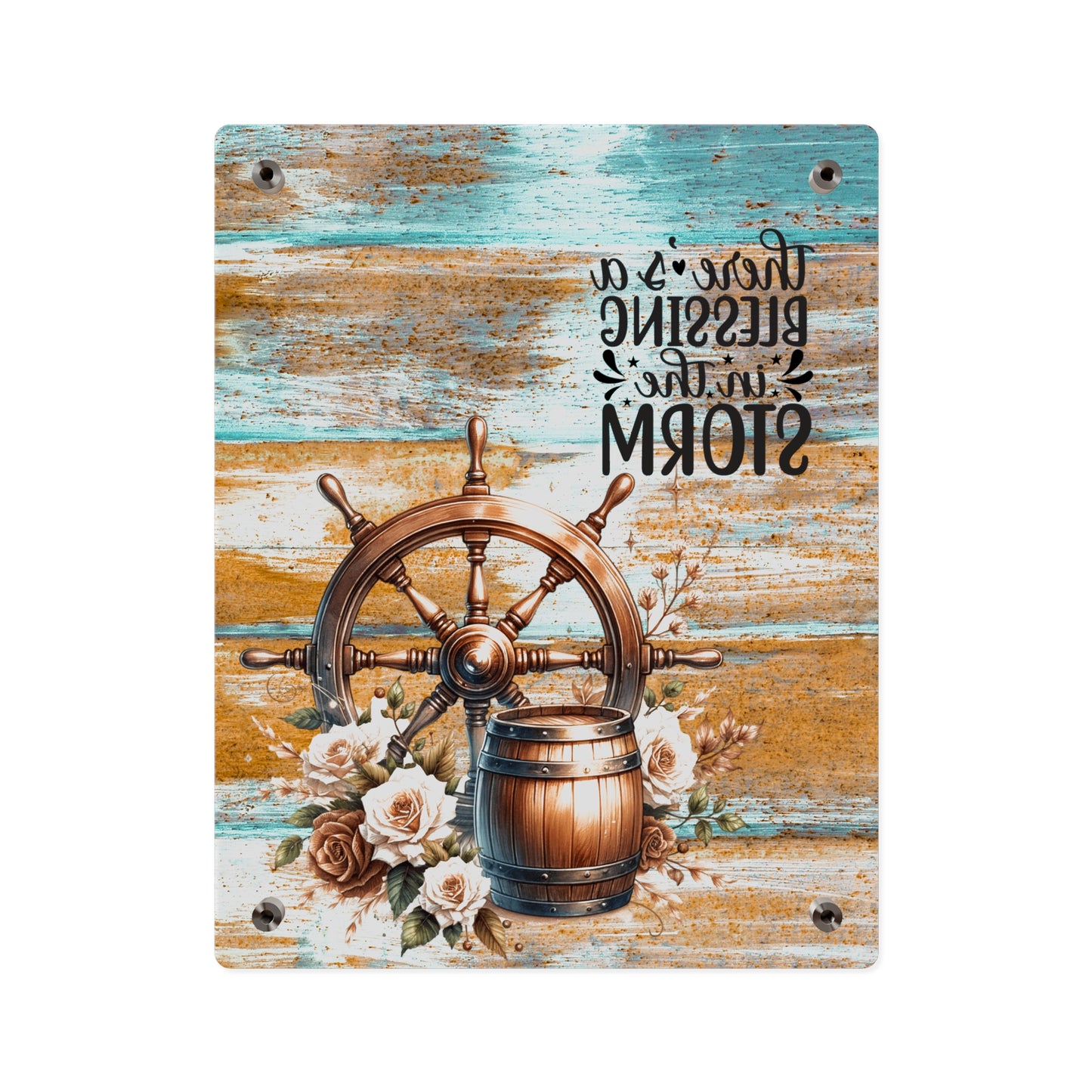 Nautical Blessings Acrylic Wall Art Panel - Inspiring Home Decor