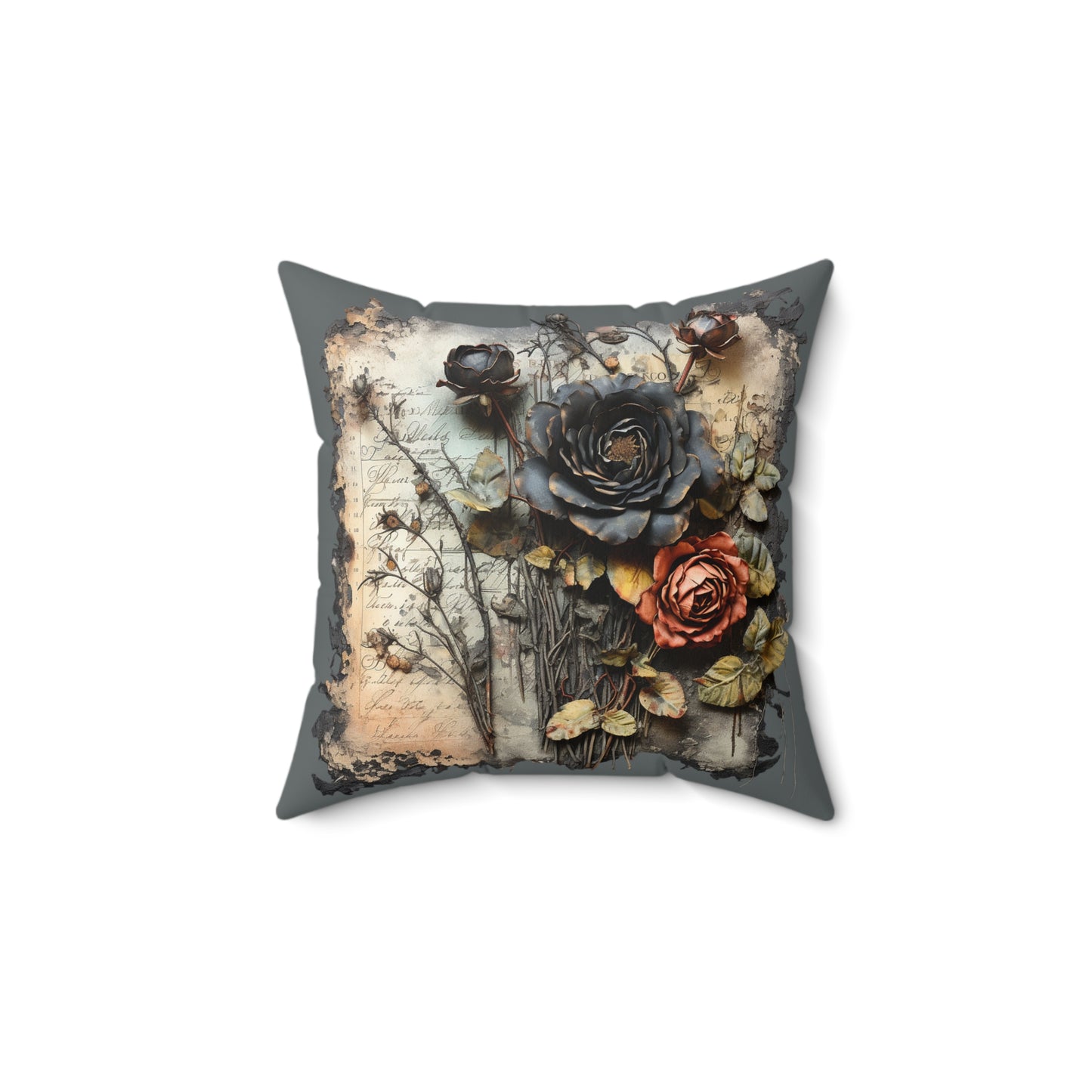 Vintage Floral Throw Pillow - Boho Cozy Home Decor Housewarming Gift