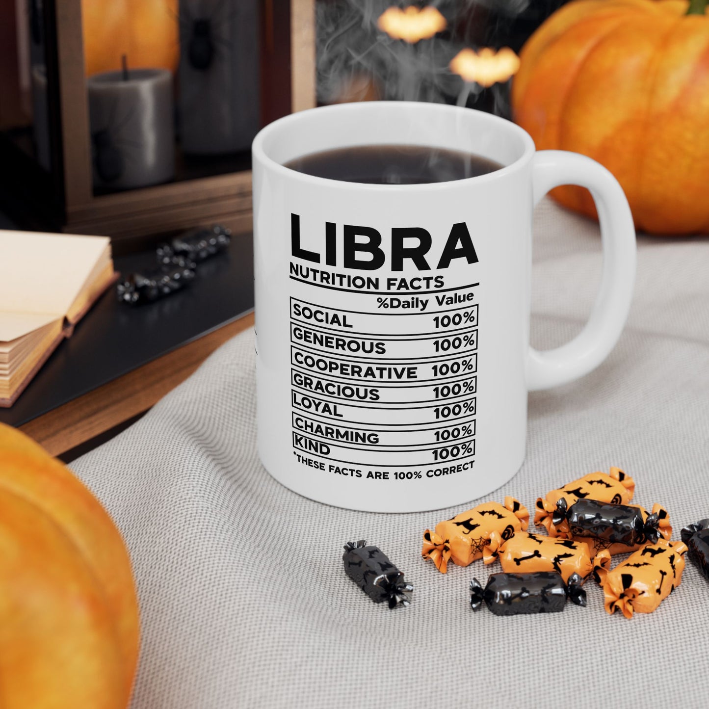 Libra Zodiac Ceramic Mug | 11oz & 15oz | Astrology Gifts for Libra Lovers