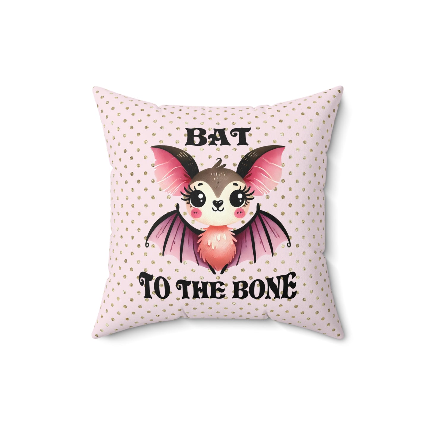 Cute Bat Themed Pillow for Cozy Decor, Halloween, Gothic Aesthetic, Kids Room, Fun Gifts, Spooky Home Accents