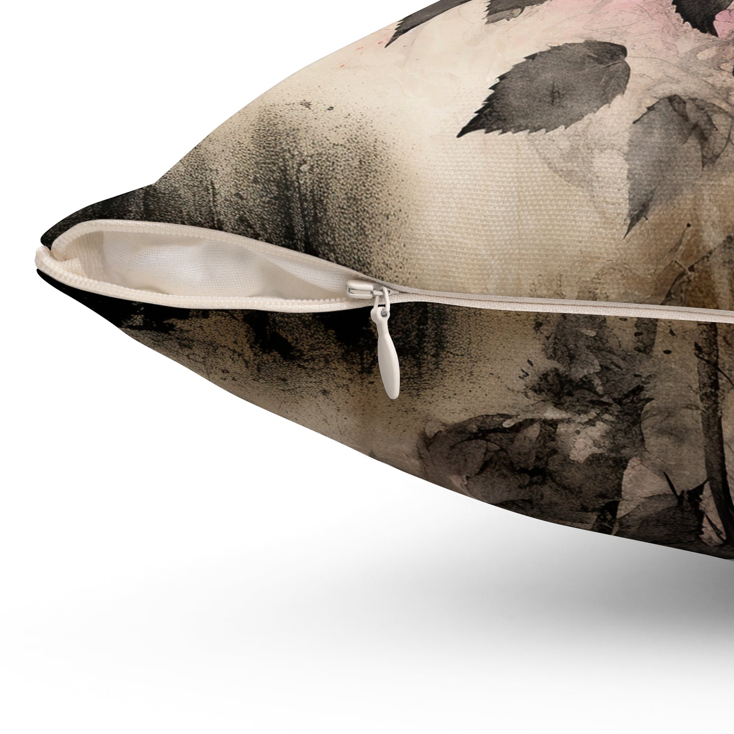 Gothic Theme Black Roses Spun Polyester Square Pillow, Accent For Any Room, Beautiful Room Decor for Any Occasion, Great Gift Idea