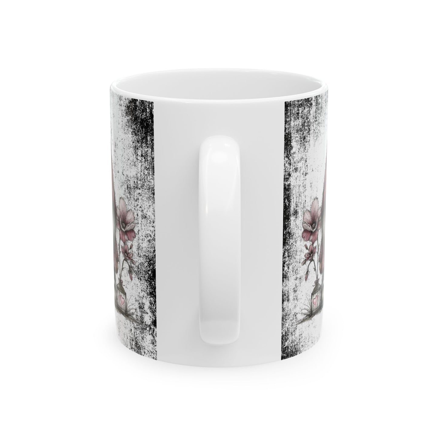 Ceramic Gnome Floral Mug "Happy Valentine's Day" — Happy Valentine’s Day 11oz/15oz