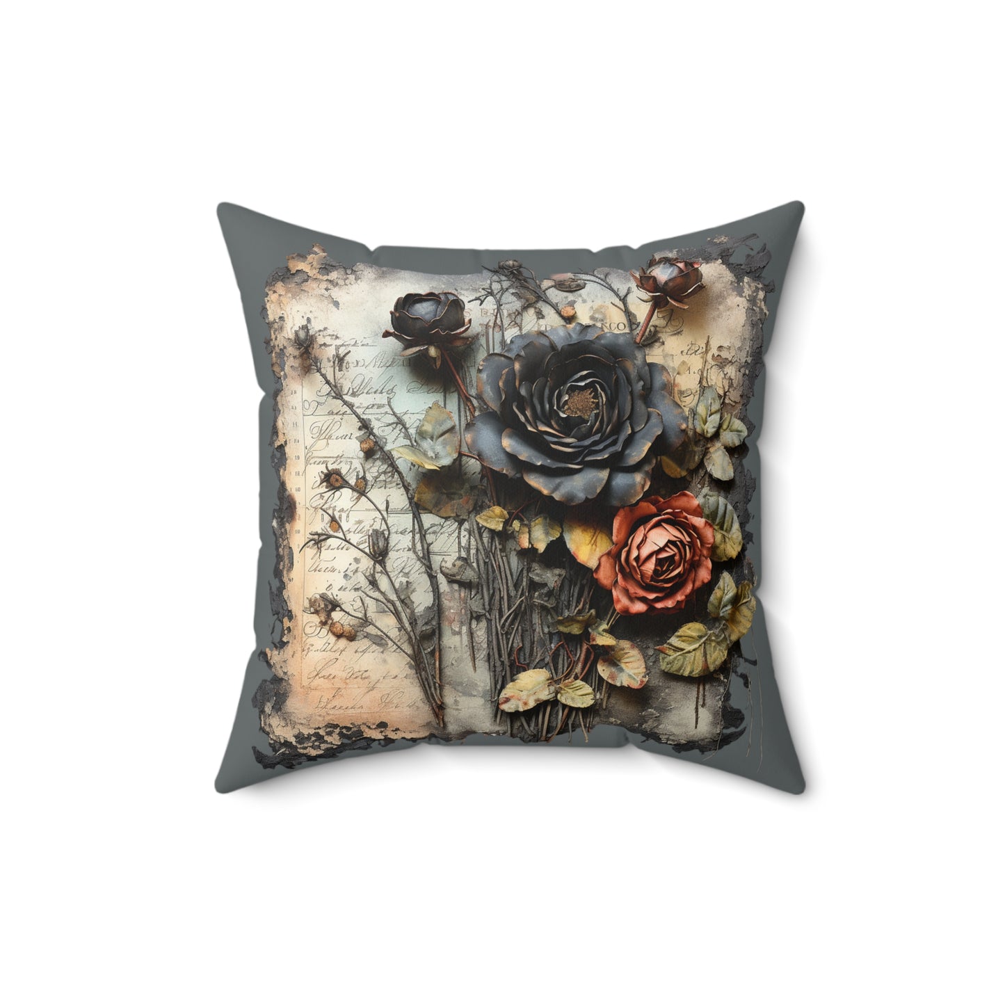 Vintage Floral Throw Pillow - Boho Cozy Home Decor Housewarming Gift