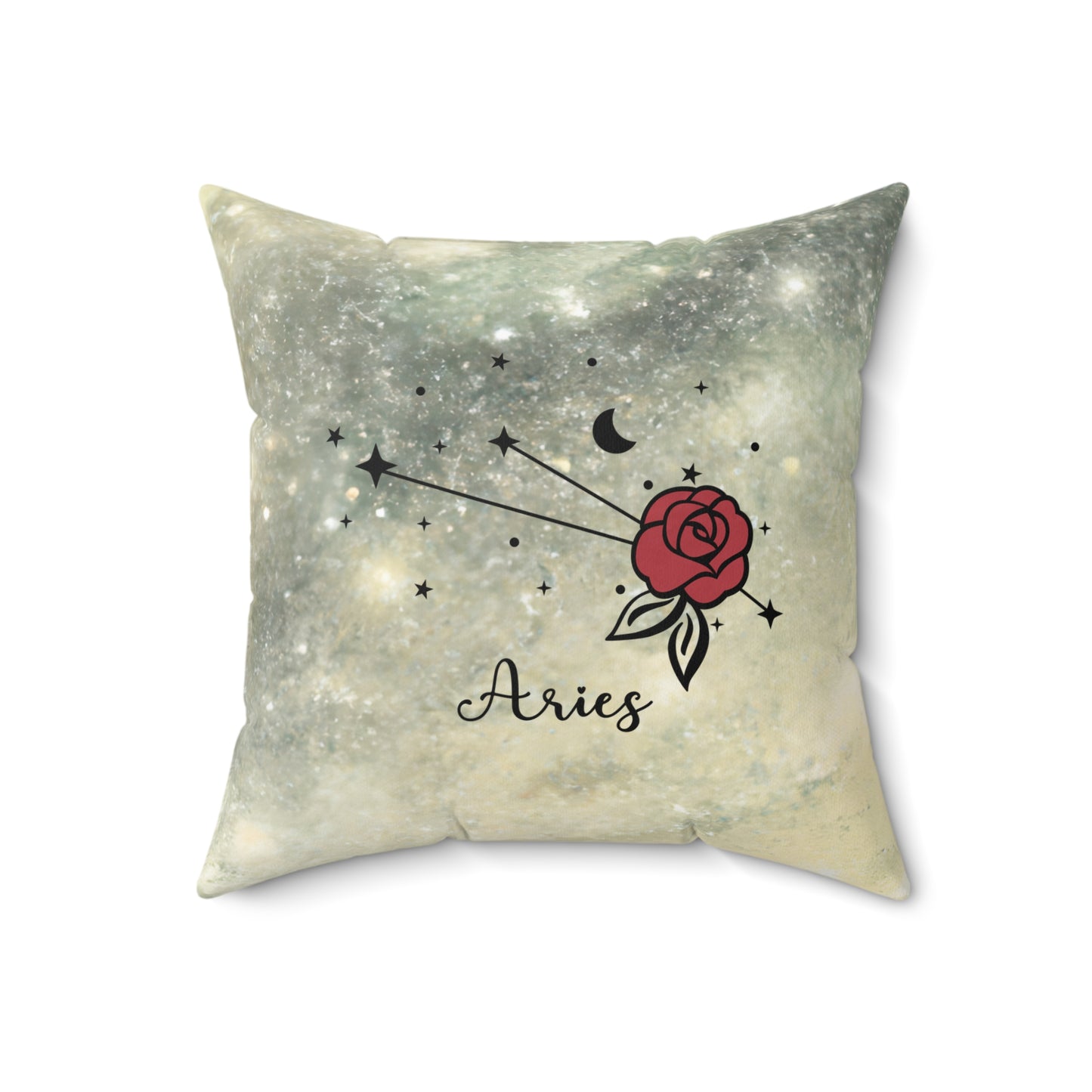 Celestial Theme Zodiac Aries Throw Pillow - Astrology Enthusiasts