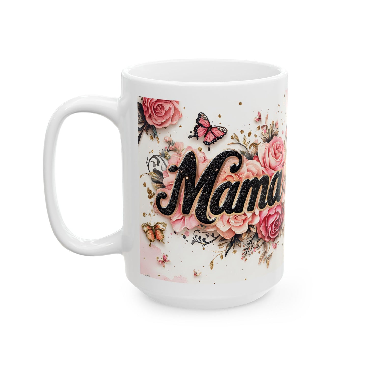 Floral Mama Ceramic Mug - Perfect Gift for Moms
