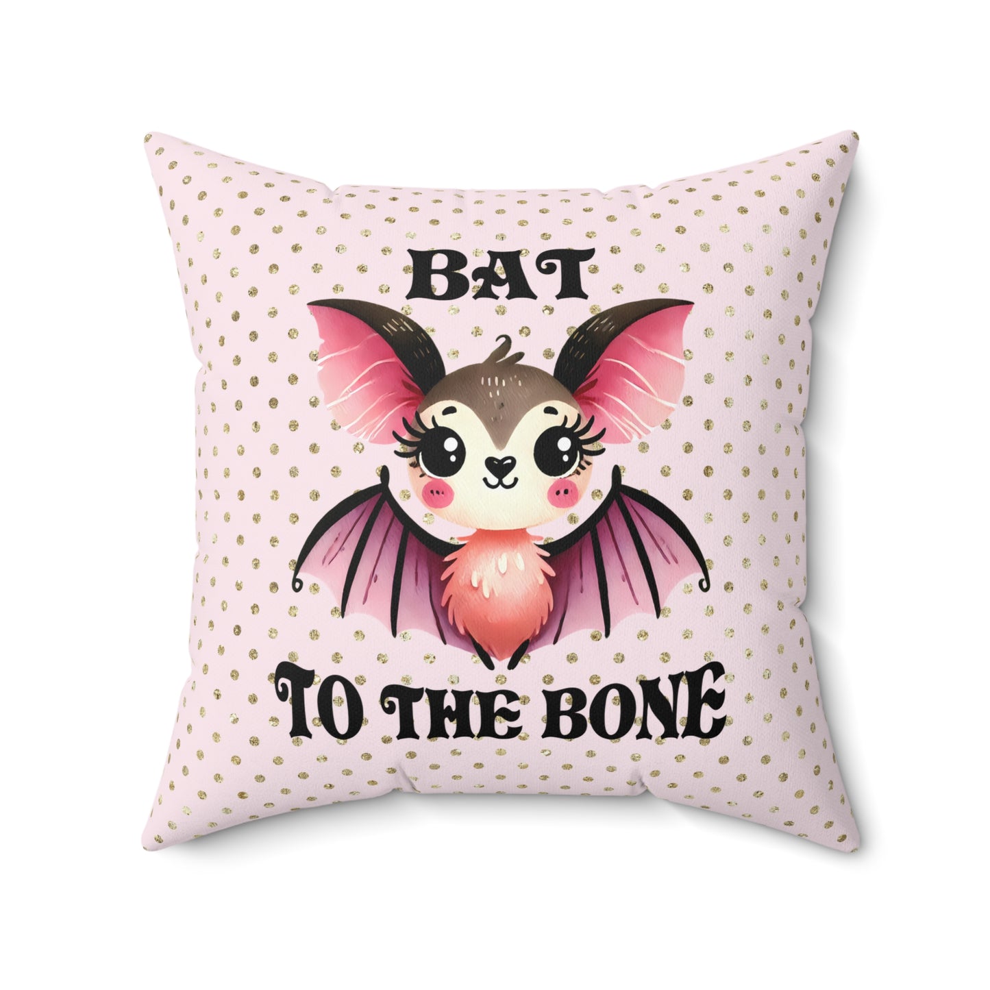 Cute Bat Themed Pillow for Cozy Decor, Halloween, Gothic Aesthetic, Kids Room, Fun Gifts, Spooky Home Accents
