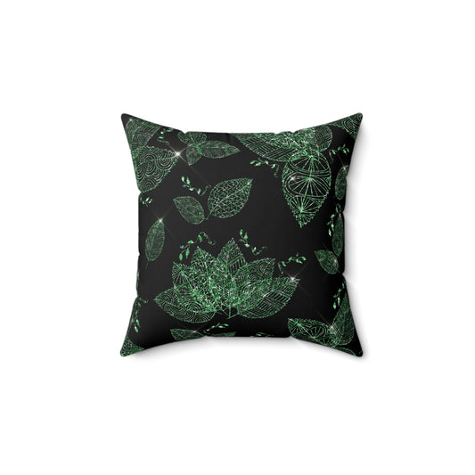 Lush Botanical Throw Pillow - Cozy Home Decor, Gift for Plant Lovers, Nature-inspired Cushion, Unique Accent Pillow, Autumn Decor