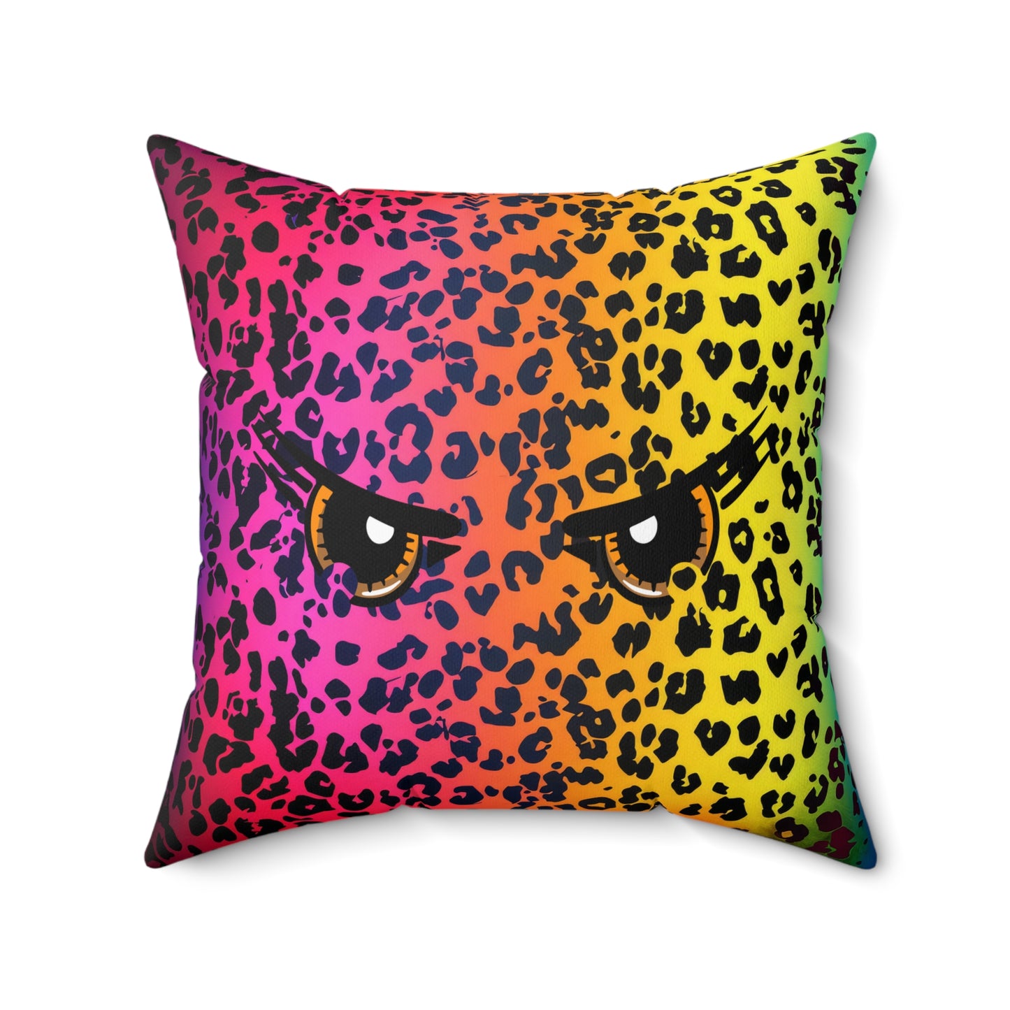 Animal Print with Eyes Decor Spun Polyester Square Pillow, Accent for Any Room, Great Housewarming or Any Occasion Gift Idea for Anyone