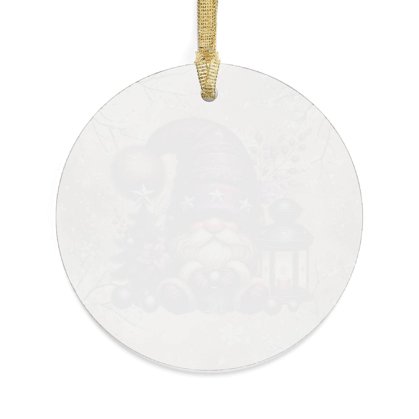 Festive Gnome Acrylic Ornaments - Holiday Decor