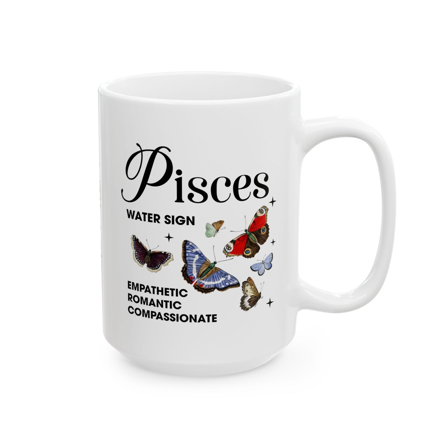 Pisces Zodiac Ceramic Mug (11oz & 15oz) – Astrology Gift for Horoscope Lovers