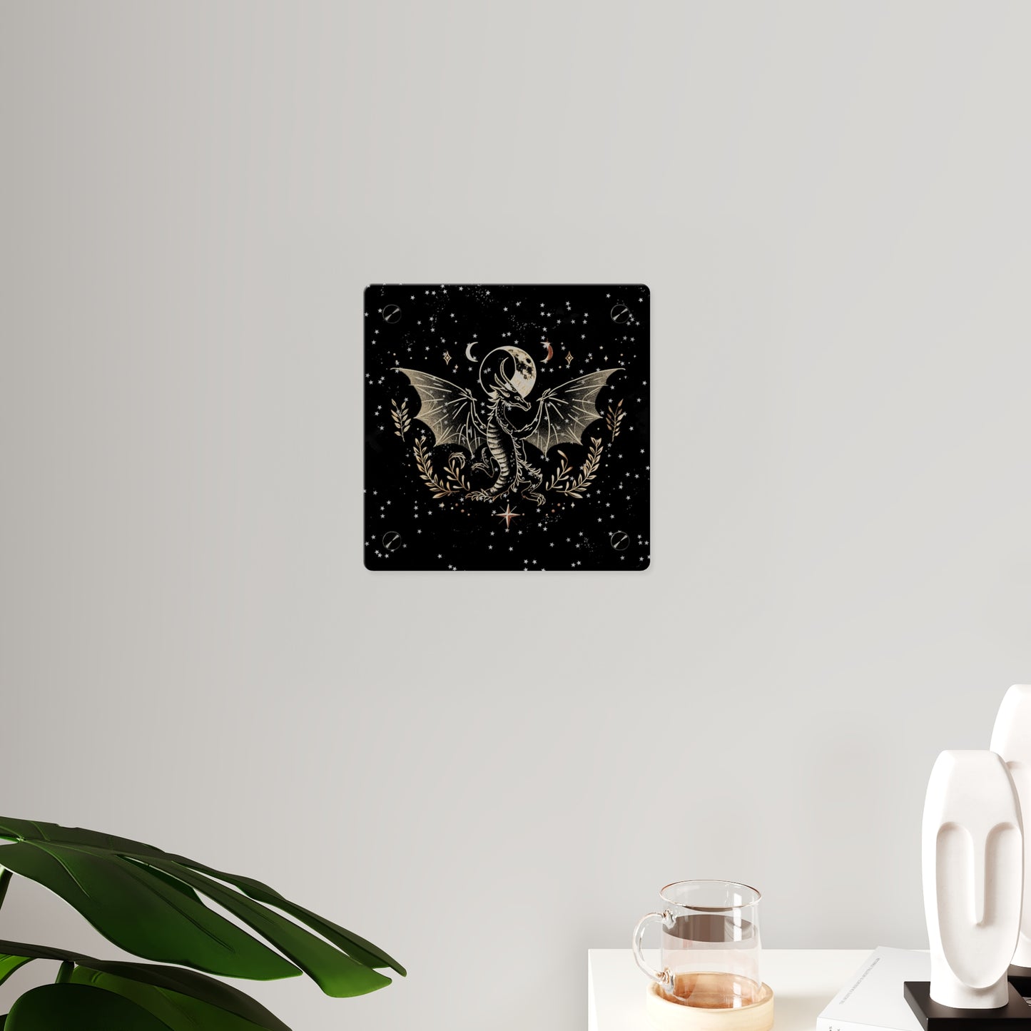 Mystical Dragon Acrylic Wall Art Panel - Celestial Home Decor