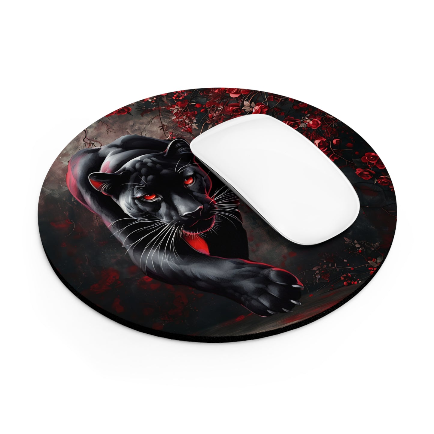 Elegant Panther Desk Mouse Pad - Artistic Desk Mat, Office Decor, Gift for Animal Lovers, Gaming Accessory, Home Office Essentials